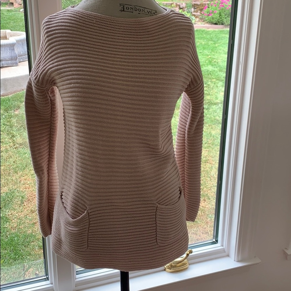 Pink shirt sweater